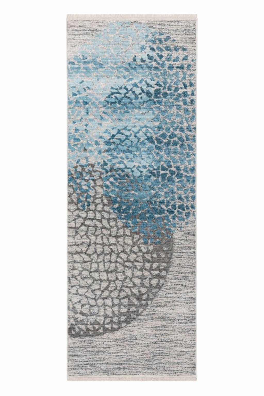 Läufer Milan 425 Multi / Blau 80x150 - Blau/Multicolor, Basics, Textil (80/150cm) - Kayoom