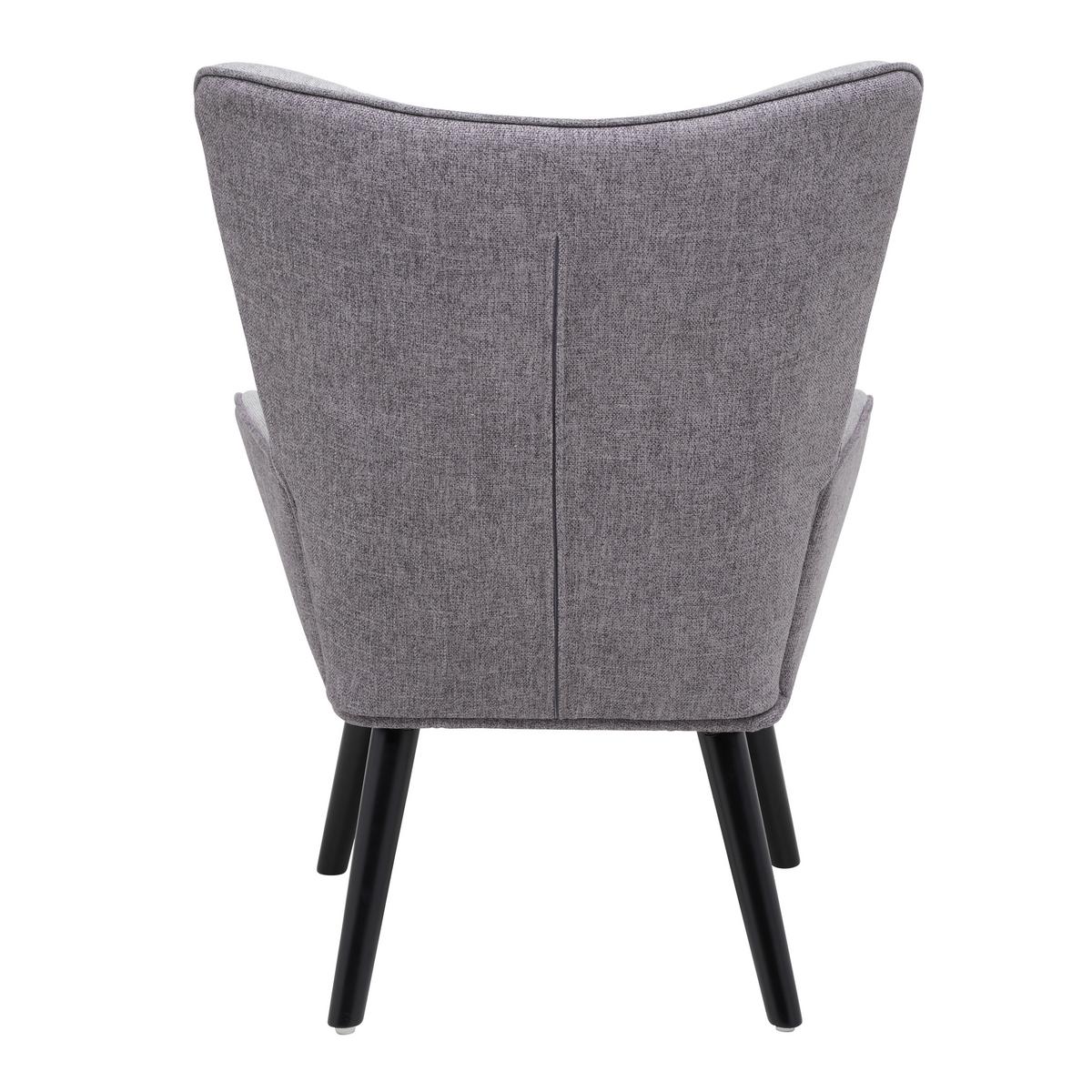 Relaxsessel Chester Hellgrau - Dunkelgrau/Hellgrau, MODERN, Holz/Textil (66/94/74cm) - Mömax
