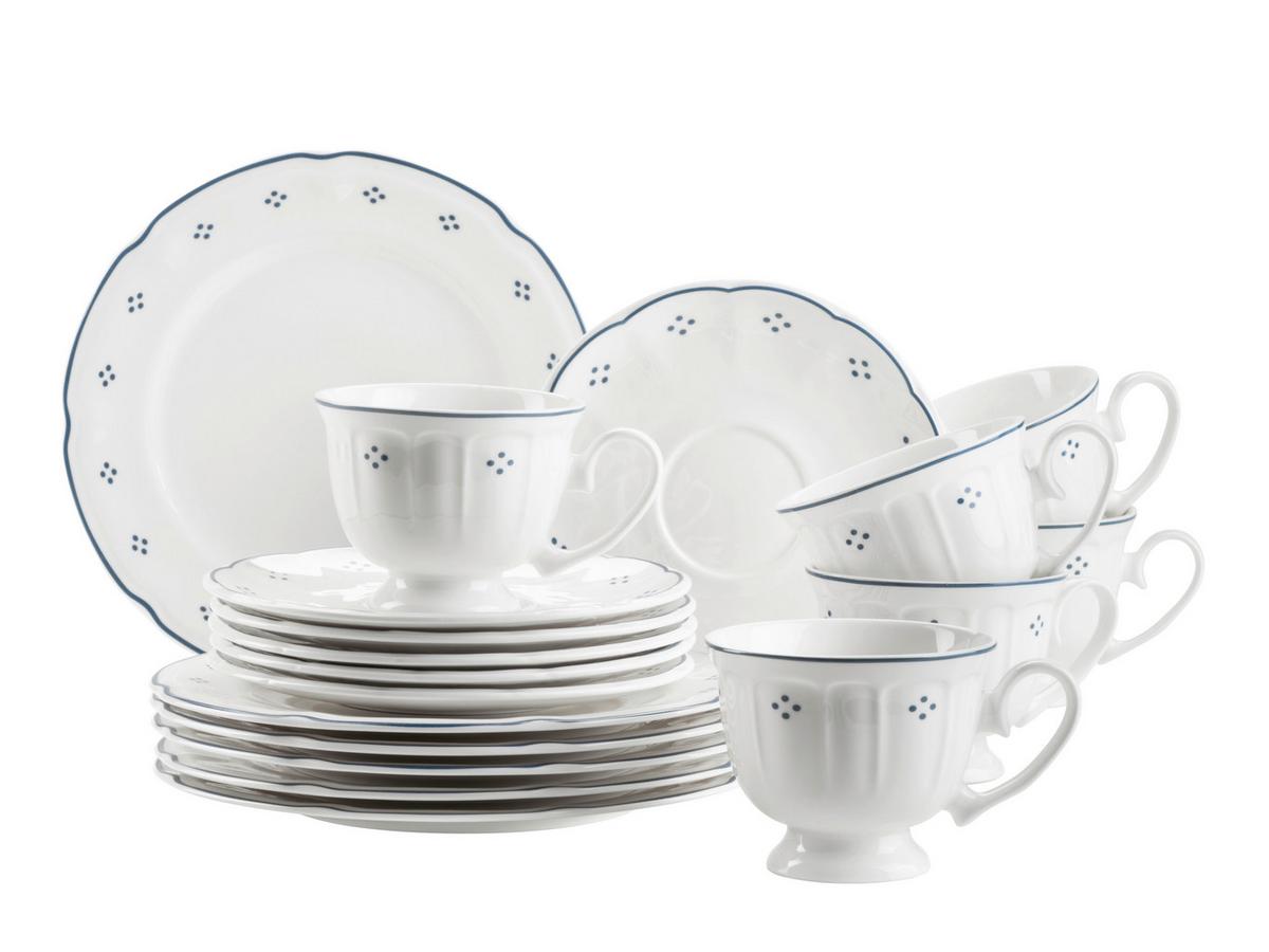 SERVICE À CAFÉ 934141 KAFFEESERVICE LOVA - blanc, Basics, céramique - Mäser