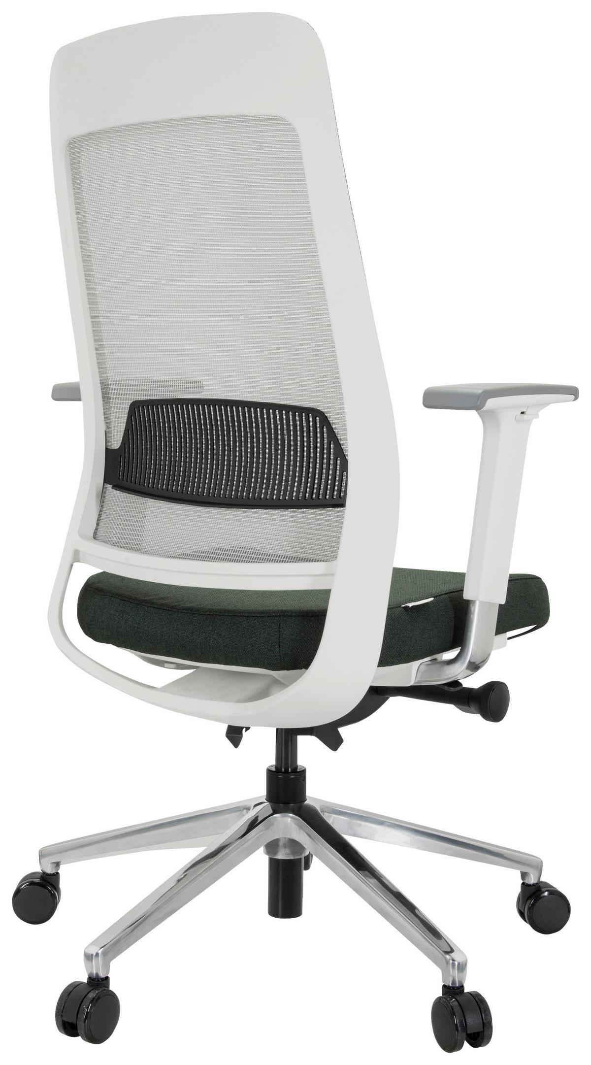Pisarniški Stol Chiaro T2 White, Črna, Siva - siva/črna, Moderno, kovina/umetna masa (67/118/63cm) - MID.YOU