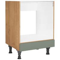Herdumbauschrank Cascada Grün - Eichefarben/Grün, MODERN, Holzwerkstoff (60/87/56cm) - Nobilia
