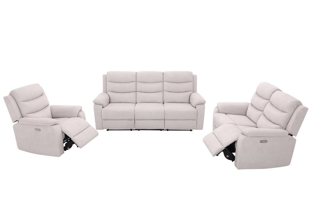 Relaks Fotelja Manchester - bež/crna, Konvencionalno, tekstil/plastika (82/103/96cm) - Ondega