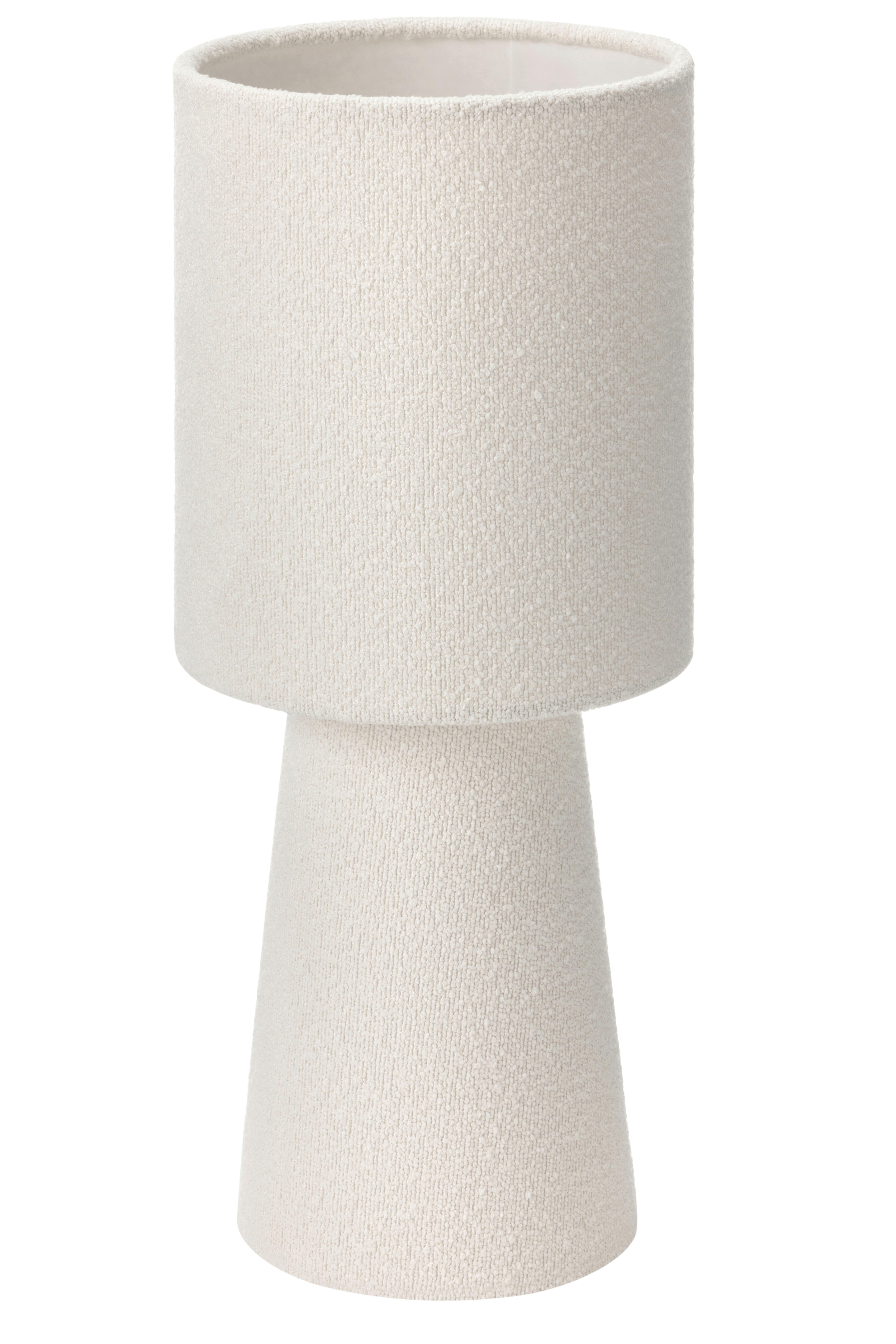 BORDSLAMPA WITE - vit, Modern, metall/textil (15/15/15cm) - Mömax