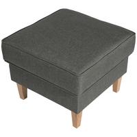 Hocker Lorris Hellgrau Flachgewebe - Buchefarben/Hellgrau, Design, Holz/Textil (53/45/53cm) - Max Winzer