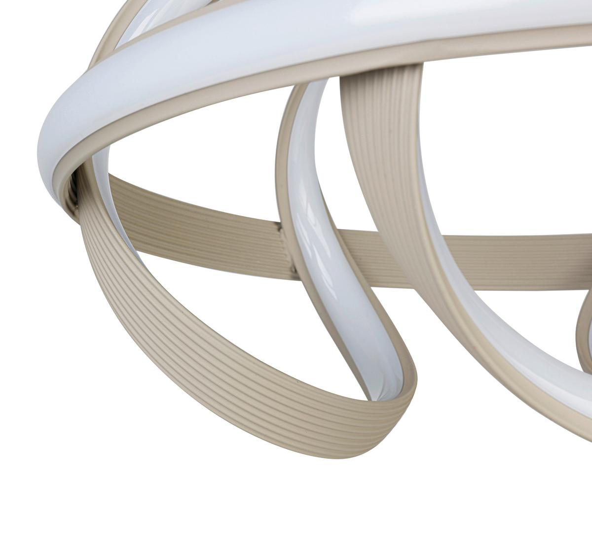 LAMPA WISZĄCA TARA - kolor piaskowy, Trend, tworzywo sztuczne/metal (41,5/120cm) - Collet's Monde