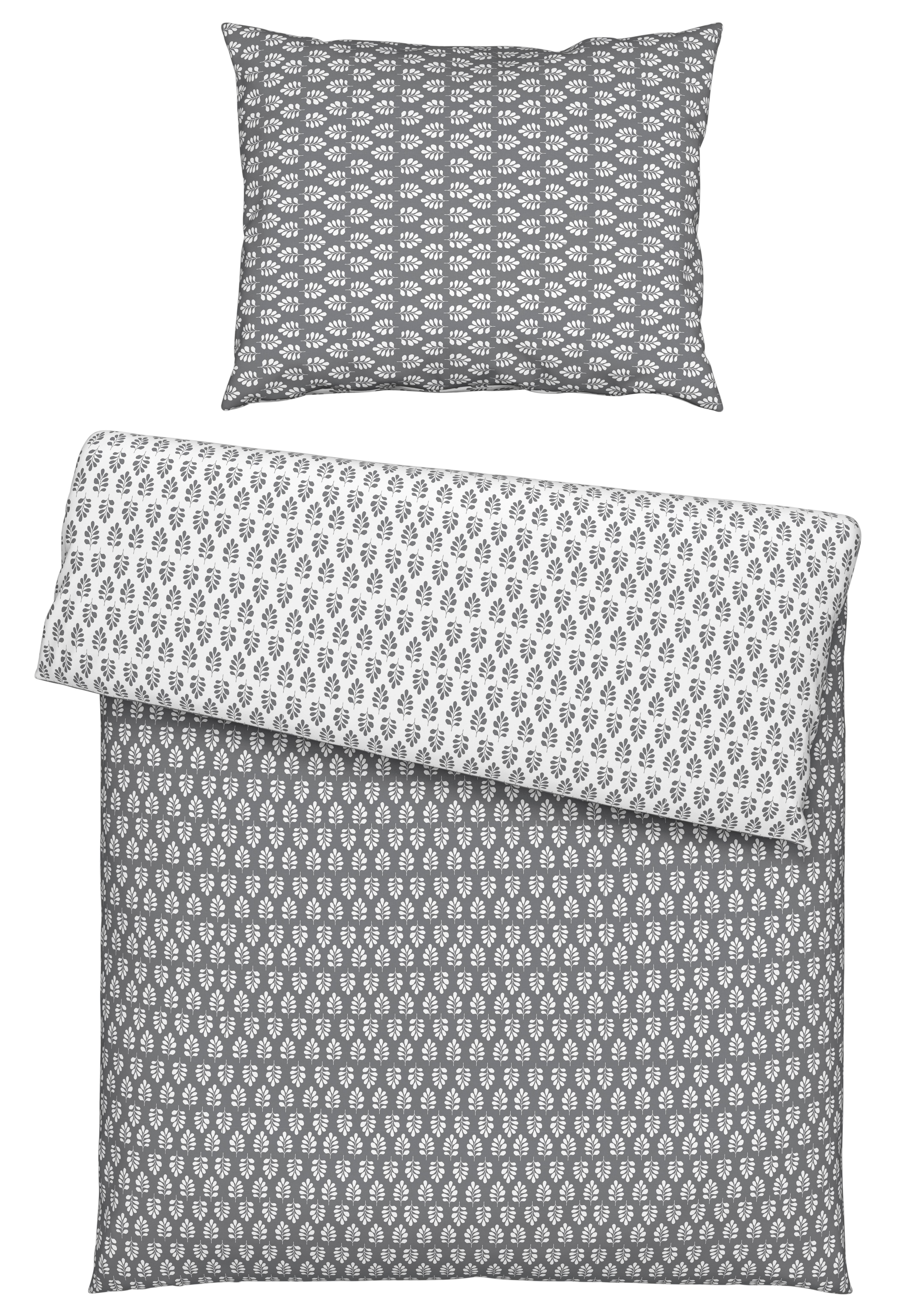 Bettwäsche Edda Wende ca. 160x210cm - Hellgrau, Lifestyle, Textil (160/210cm) - Modern Living