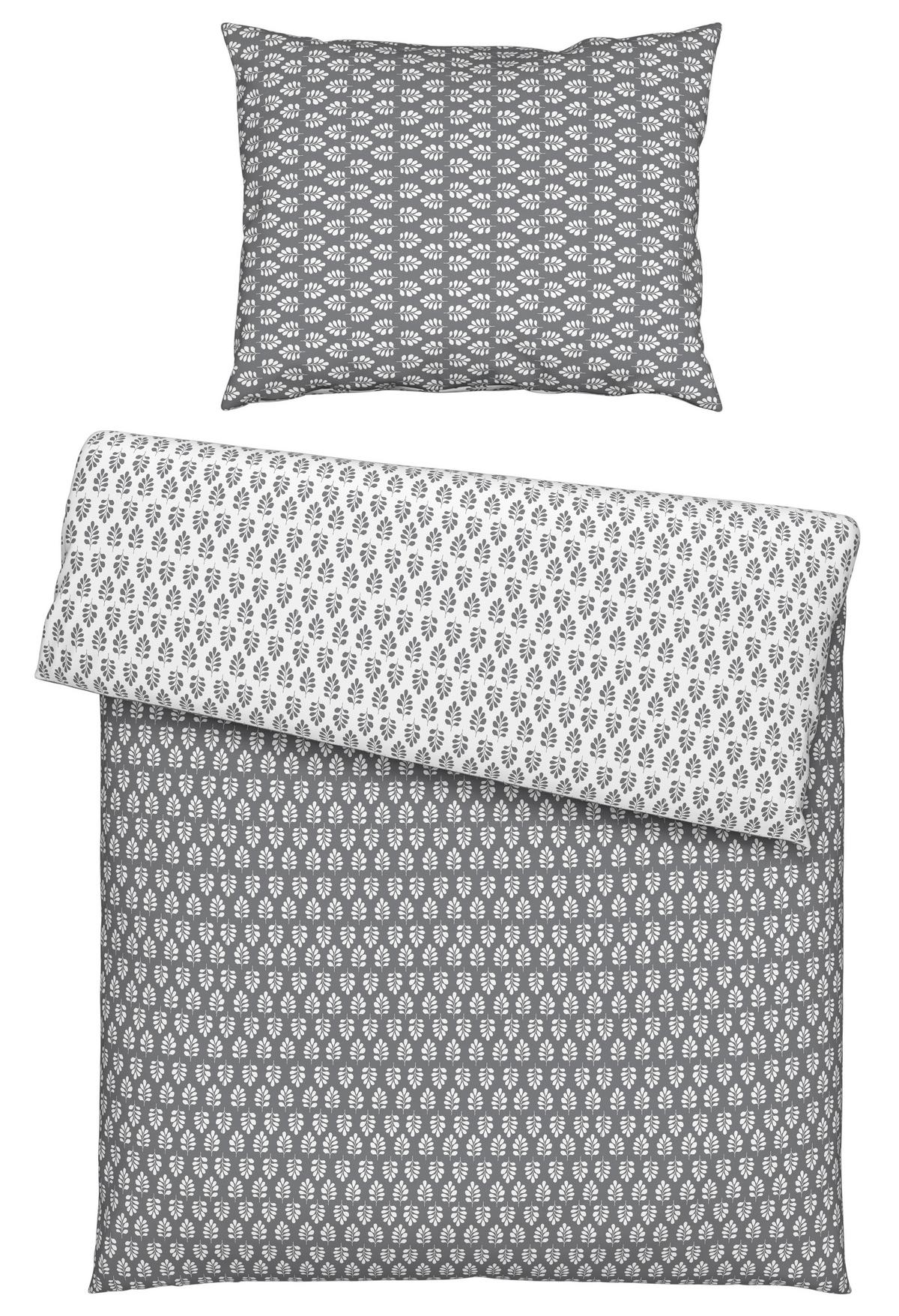 Bettwäsche Edda Wende ca. 160x210cm - Hellgrau, Lifestyle, Textil (160/210cm) - Modern Living