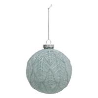 Glob de Crăciun din sticlă cca. 10 cm Frosted - verde pastel, Modern, sticlă (10cm)