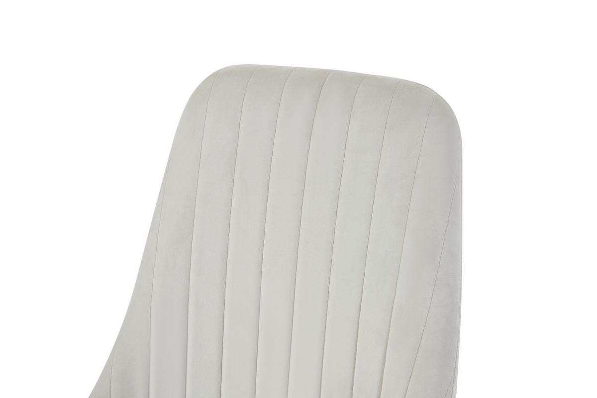 STUHL-SET CLAUDIA - Creme/Schwarz, Modern, Textil/Metall (44/88/58cm) - MID.YOU