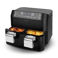 Heißluftfritteuse Maxxmee Schwarz max. 2400 Watt - Silberfarben/Schwarz, Basics, Kunststoff/Metall (39,2/35/33,5cm)