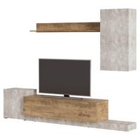 Ansamblu mobilier cameră de zi RIMINI - Modern, material pe bază de lemn (253,9/196,3/42cm) - Modern Living