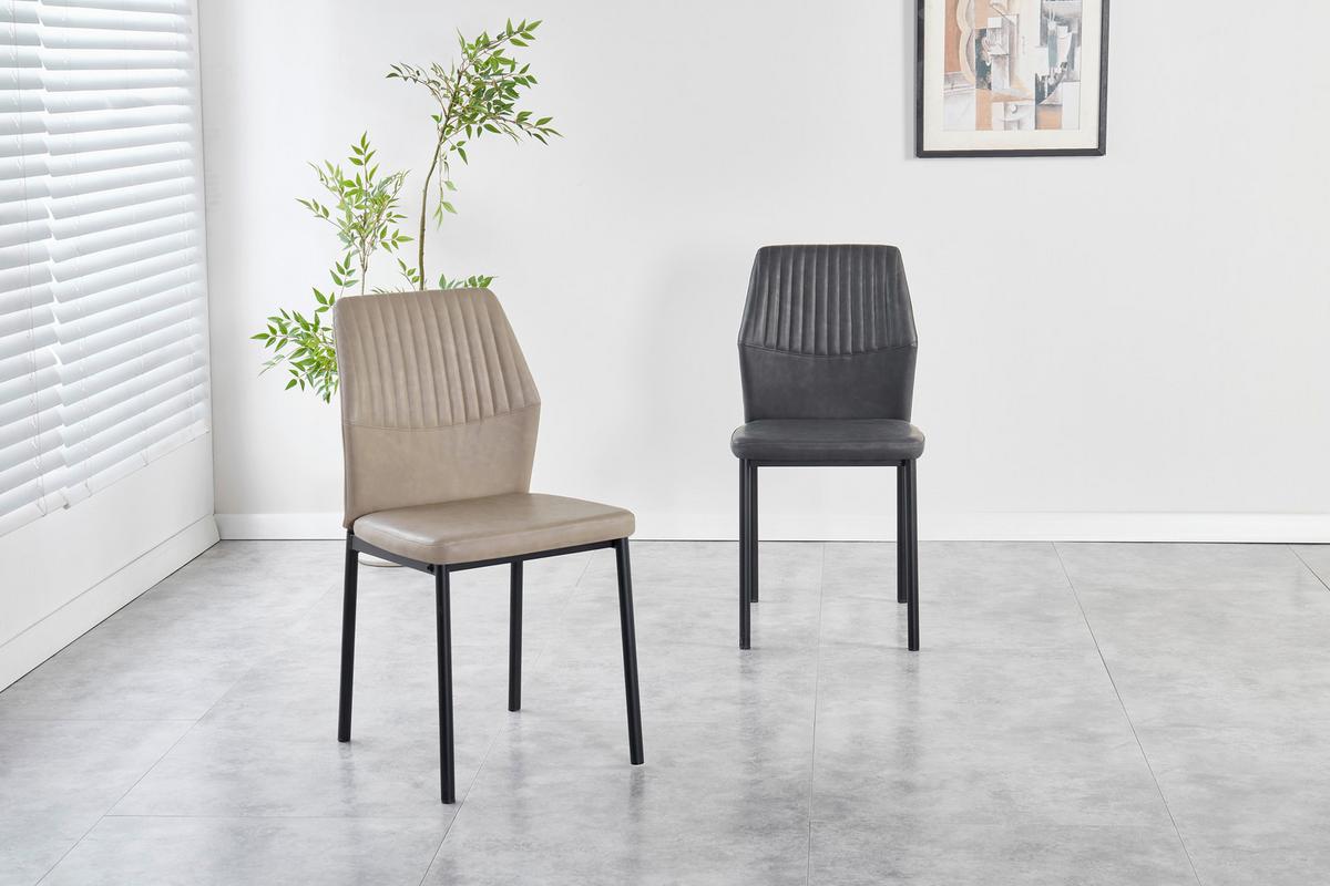 Stolica Hana - tamno siva/crna, Basics, metal/tekstil (44/86/52cm) - Best Price