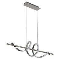 Led-hängeleuchte Chrom-/nickelfarben Max. 20 W - Chromfarben/Nickelfarben, Modern, Kunststoff/Metall (80/20/120cm) - Mömax