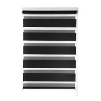 Rulou zebră Thomas - negru, plastic/textil (140/160cm) - Premium Living