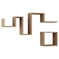 WANDBOARD FOLLOW REGAL - Eichefarben, Design, Holzwerkstoff (116/45/20cm) - Livetastic