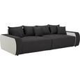 Bigsofa in Schwarz/Weiß - Schwarz/Weiß, MODERN, Kunststoff/Textil (292/85/142cm) - MODERN LIVING