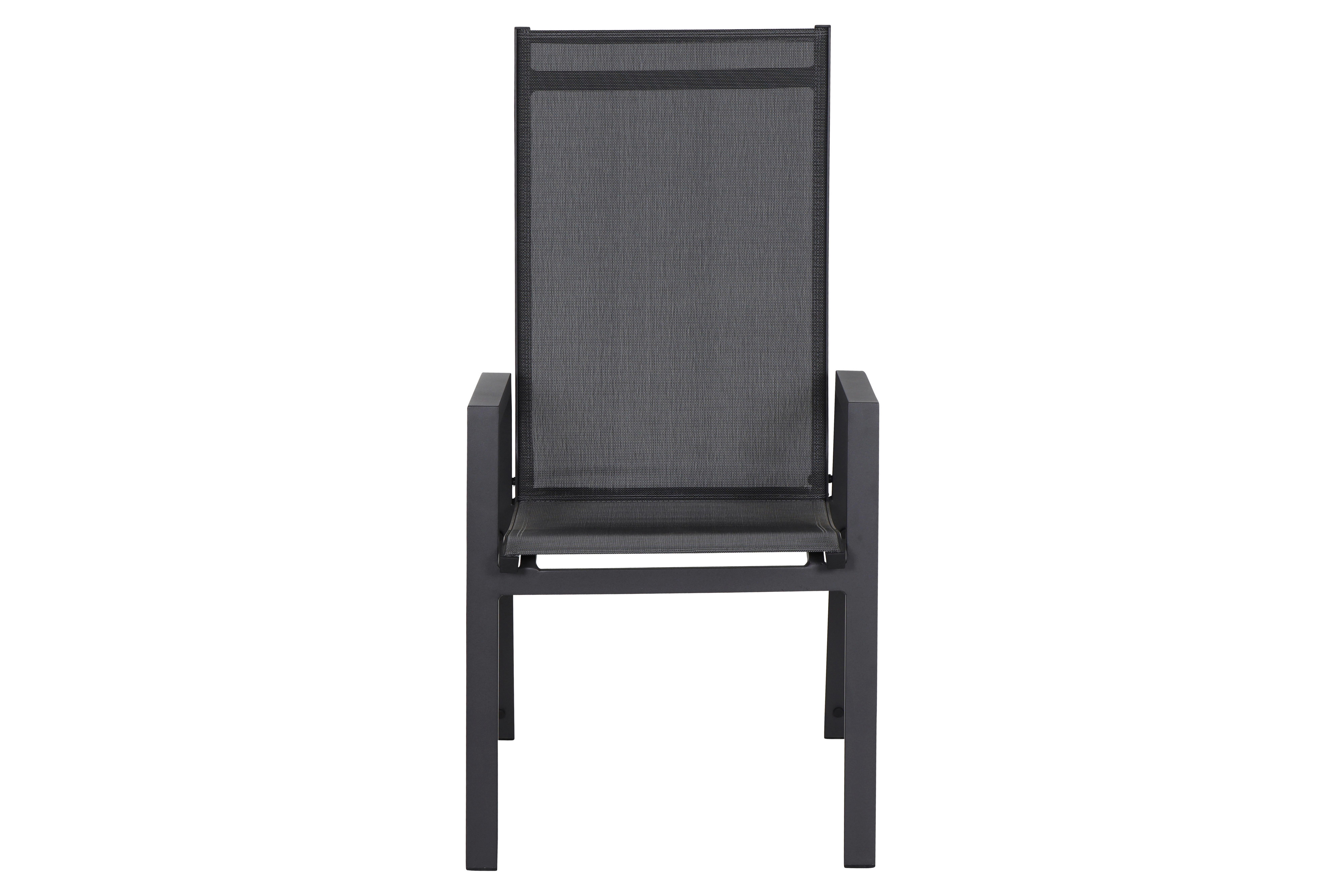 STAPELSESSEL M90919 - Anthrazit, KONVENTIONELL, Kunststoff/Metall (60/111,5/74cm) - Siena Garden