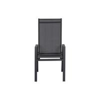 STAPELSESSEL M90919 - Anthrazit, KONVENTIONELL, Kunststoff/Metall (60/111,5/74cm) - Siena Garden