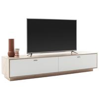 TV-Element Santerno Weiß/Eichefarben - Weiss/Eichefarben, Konventionell, Holzwerkstoff/Metall (210/44/50cm) - Mömax