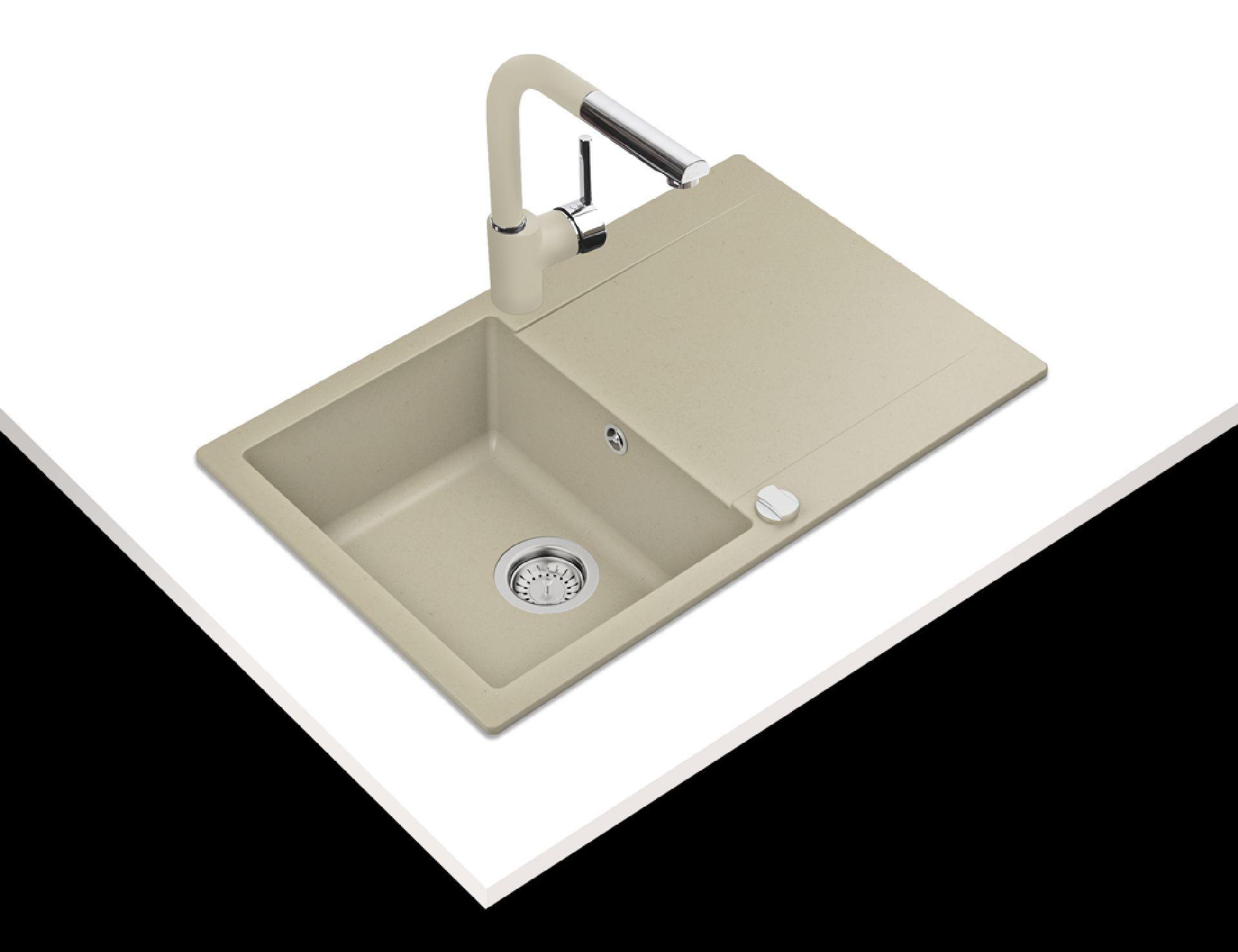 Chiuvetă TEKA CLIVO 45 B TQ TOPAZ BEIGE - Modern (78/49,5cm) - Teka