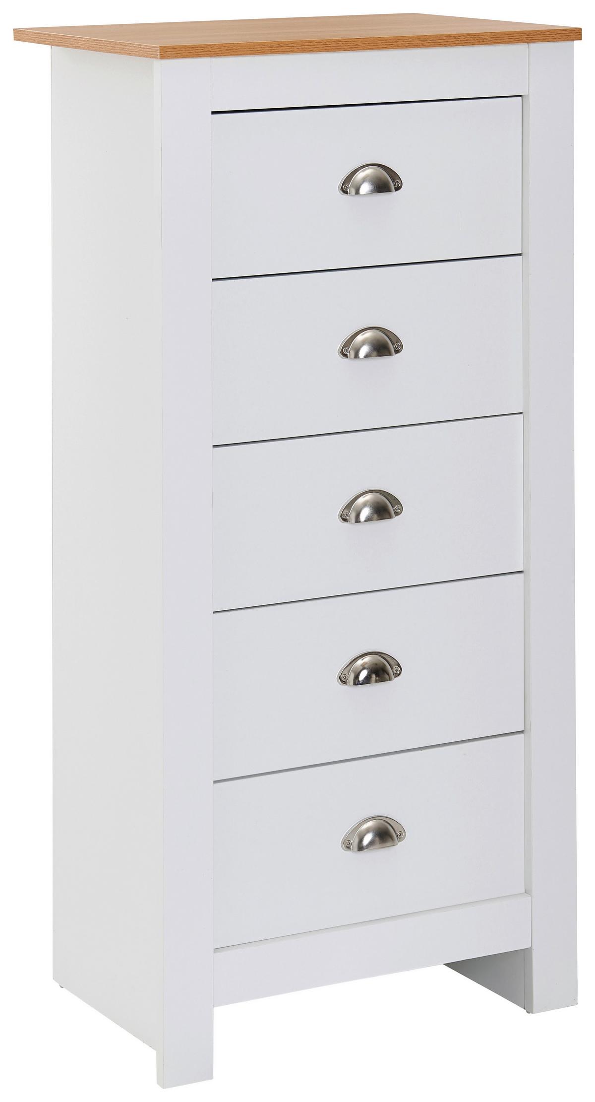 Visoka Komoda Wl6.379 - rjava, Moderno, leseni material (53/114/39cm) - MID.YOU