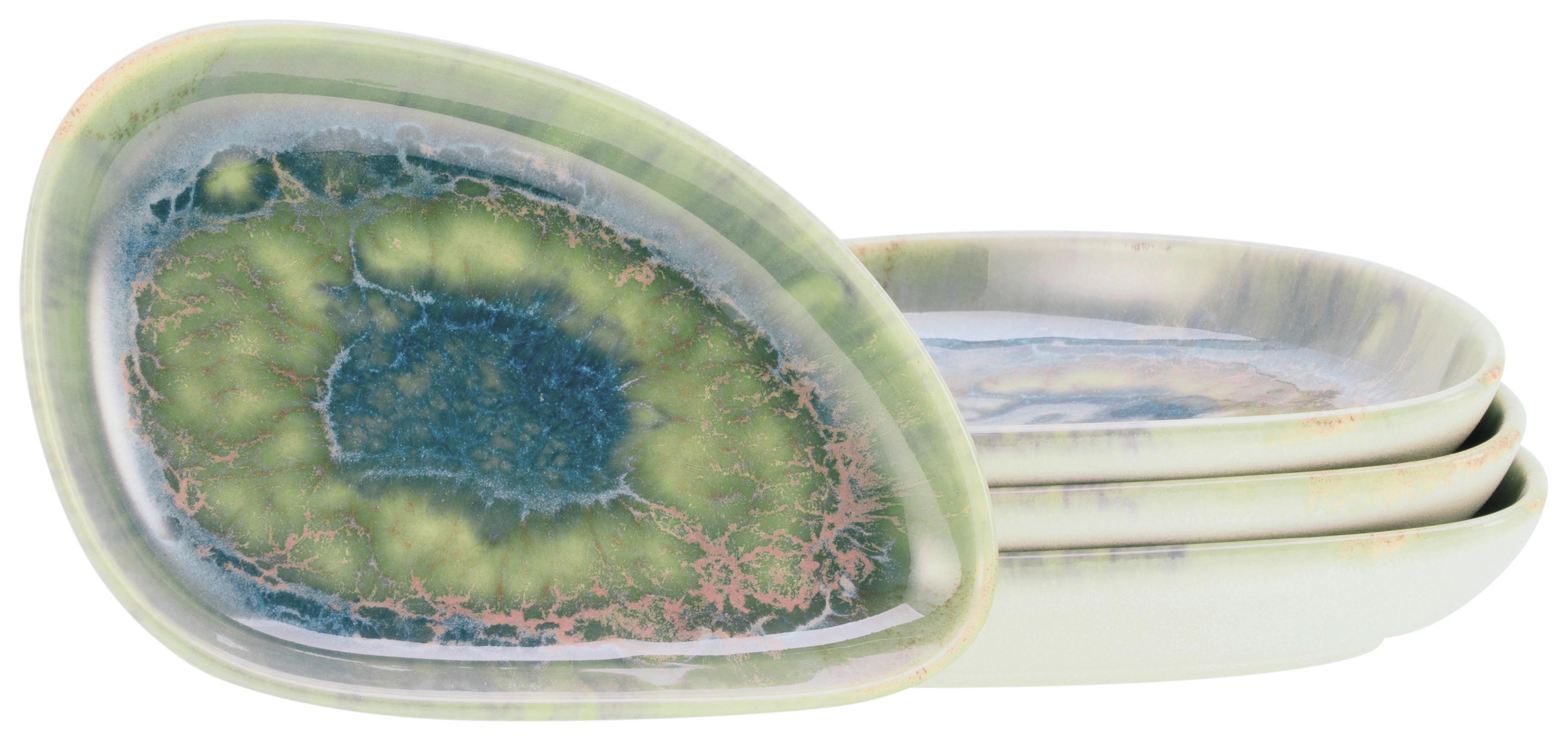 Set Skled Yuki Uno, 4-Delni - modra/zelena, Basics, keramika (14,7/2,5/9,5cm) - Creatable