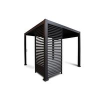 Pergola-Seitenteil Mirador ca. 123x238 cm Alu Anthrazit - Anthrazit, MODERN, Metall (123,5/240/10cm) - Gardenson