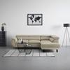 Kutna Garnitura Raven - crna/sivo-bež, Moderno, tekstil/metal (257/198cm) - Modern Living