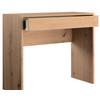 SKRIVBORD ESPRESSO - vit/ek Artisan, Modern, trämaterial (100/81/40cm) - Mömax