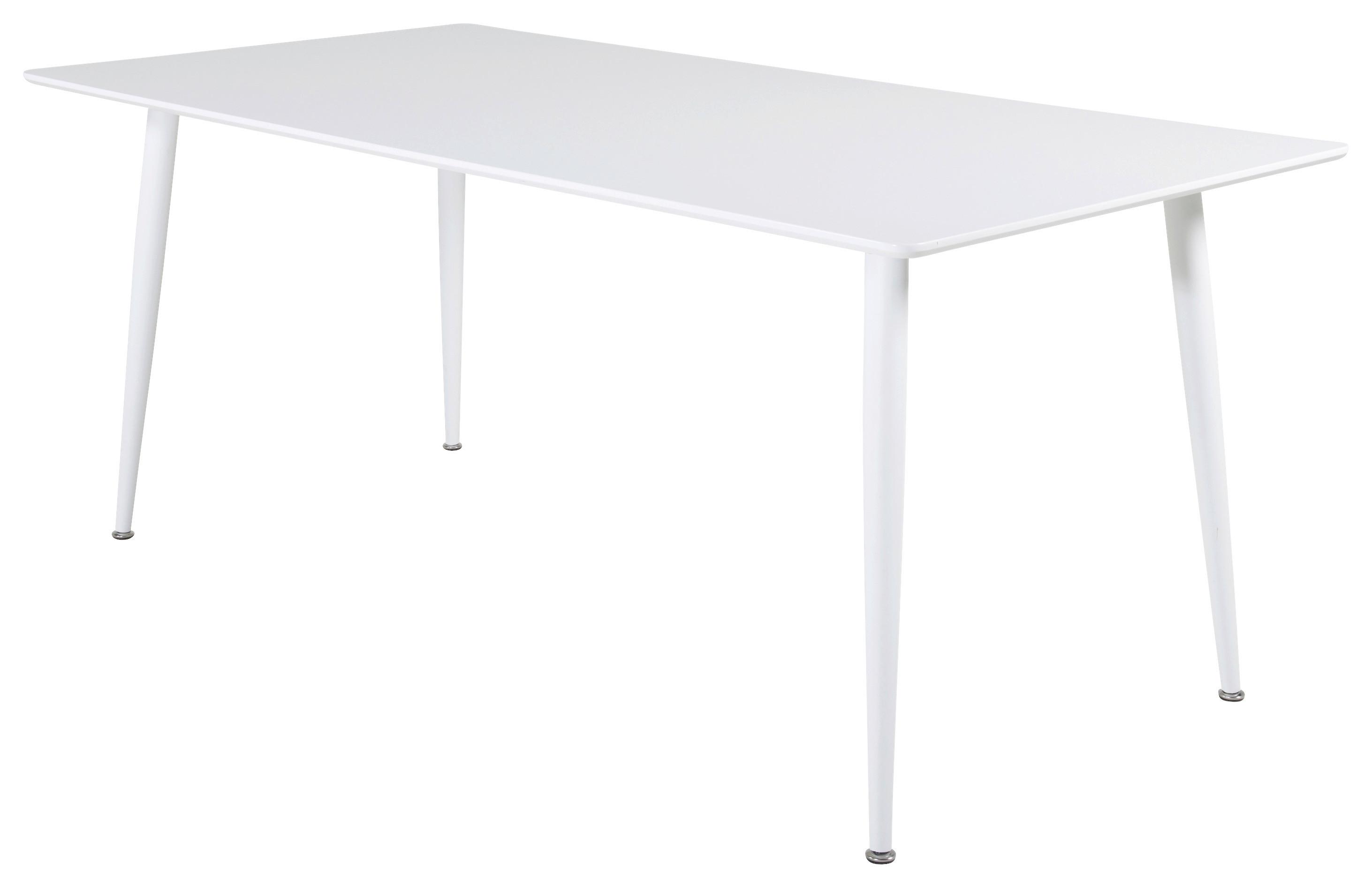 ESSTISCH POLAR - Weiß, Design, Holz/Metall (180/90/75cm) - Livetastic