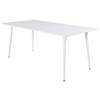 ESSTISCH POLAR - Weiß, Design, Holz/Metall (180/90/75cm) - Livetastic