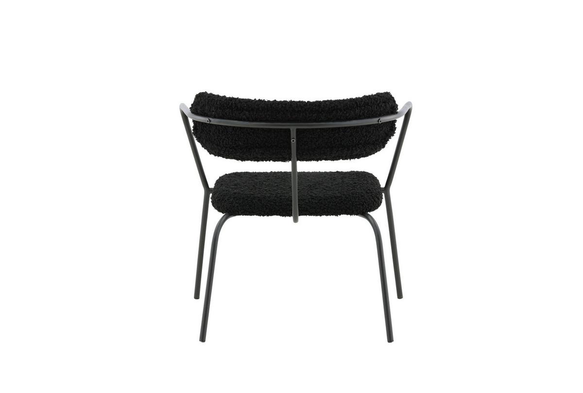 SESSEL DUFFY - Schwarz, Design, Textil/Metall (68/69/67cm) - Livetastic