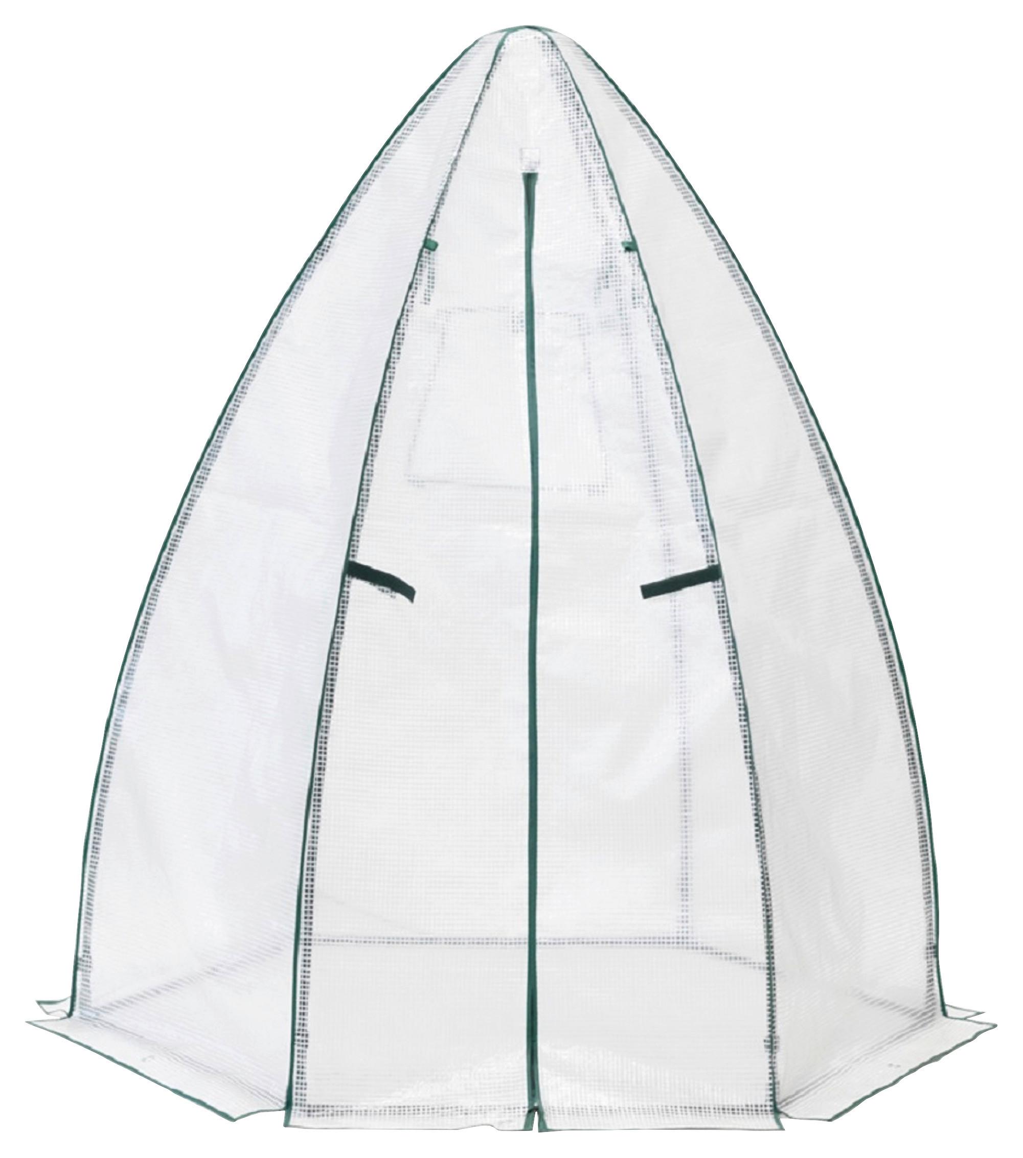 PFLANZENZELT WINTERZELT WEIß - Weiß, Basics, Textil (160/183/160cm) - Ambia Garden