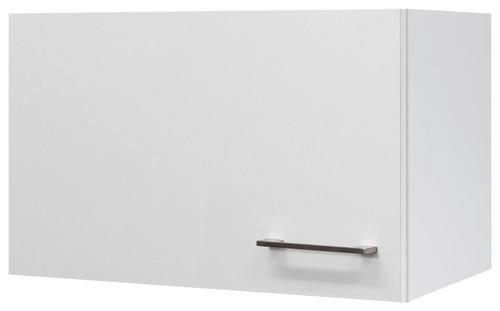Küchenoberschrank Weiß - Edelstahlfarben/Weiß, MODERN, Holzwerkstoff/Metall (60/32/32cm) - FlexWell
