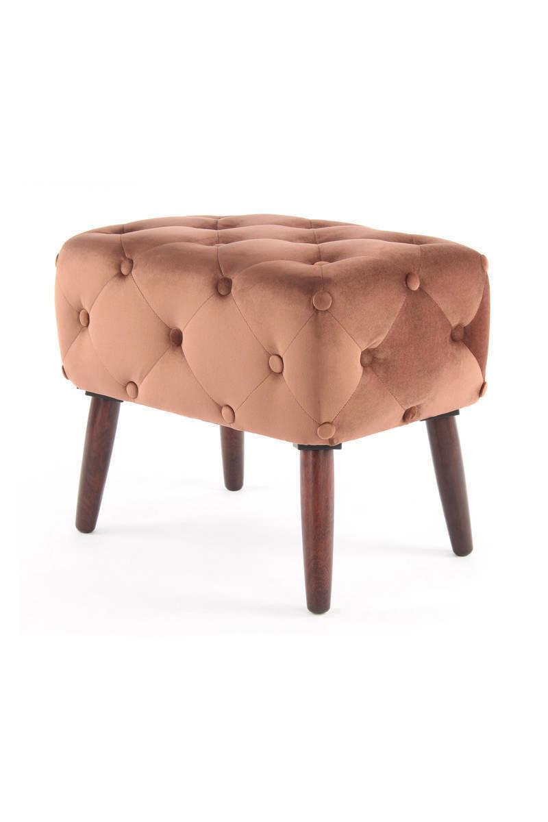 Hocker Piano ca. 40x48 cm Braun Samt - Braun, Basics, Holzwerkstoff/Textil (40/48/60cm) - Kayoom