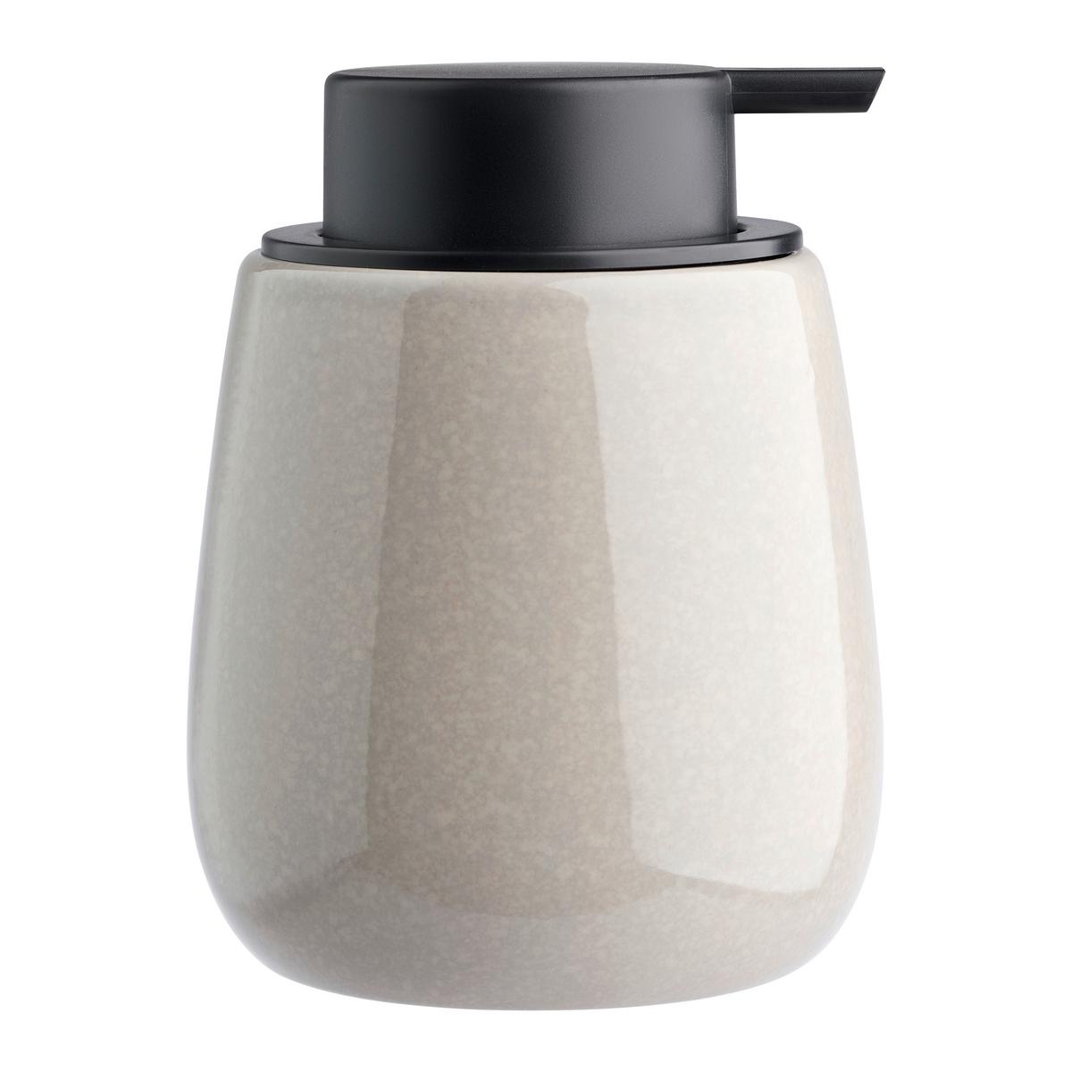 Dozator Săpun Magnus - gri deschis/maro bej, Modern, ceramică/plastic (10/12.8cm) - Mömax