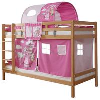 Pograd Rene, 90x200, Bukev, Masivno - pink/bela, Moderno, tekstil/les (90/200cm) - MID.YOU