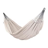 Hängematte Kingsize Hammock Grau/Weiß - Dunkelgrau/Hellgrau, KONVENTIONELL, Textil (180/400cm) - La Siesta