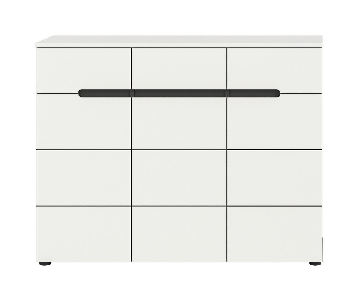 Omara Za Čevlje Canu, Bela, Siva - siva/črna, Design, umetna masa/leseni material (120/94/37cm) - Livetastic