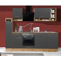 Küchenleerblock LBBEKB250EGC - Wildeiche/Edelstahlfarben, Basics, Holzwerkstoff/Metall (250cm) - Respekta