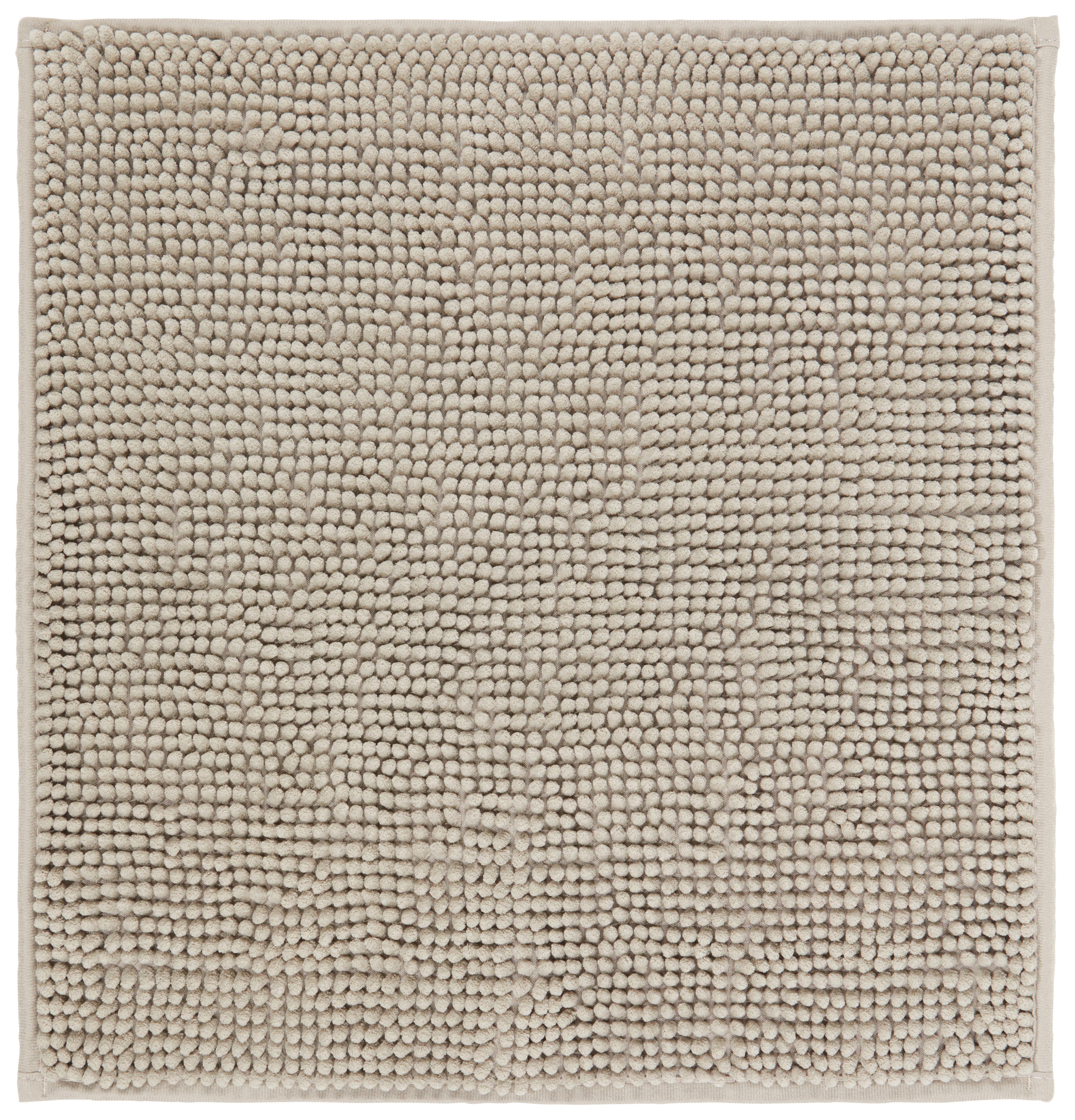 Covoraș de baie Nelly - taupe, textil (50/50cm) - Modern Living
