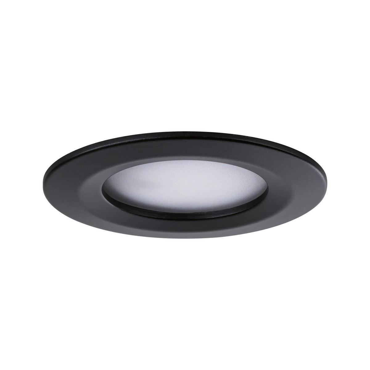 Deckenleuchte Nova max. 6,5 Watt, 3-teilig - Schwarz, Basics, Metall (7,8cm) - Paulmann