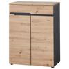Schuhschrank ca. 80x107x38cm - Eichefarben/Graphitfarben, Modern (80/107/38cm) - Mömax