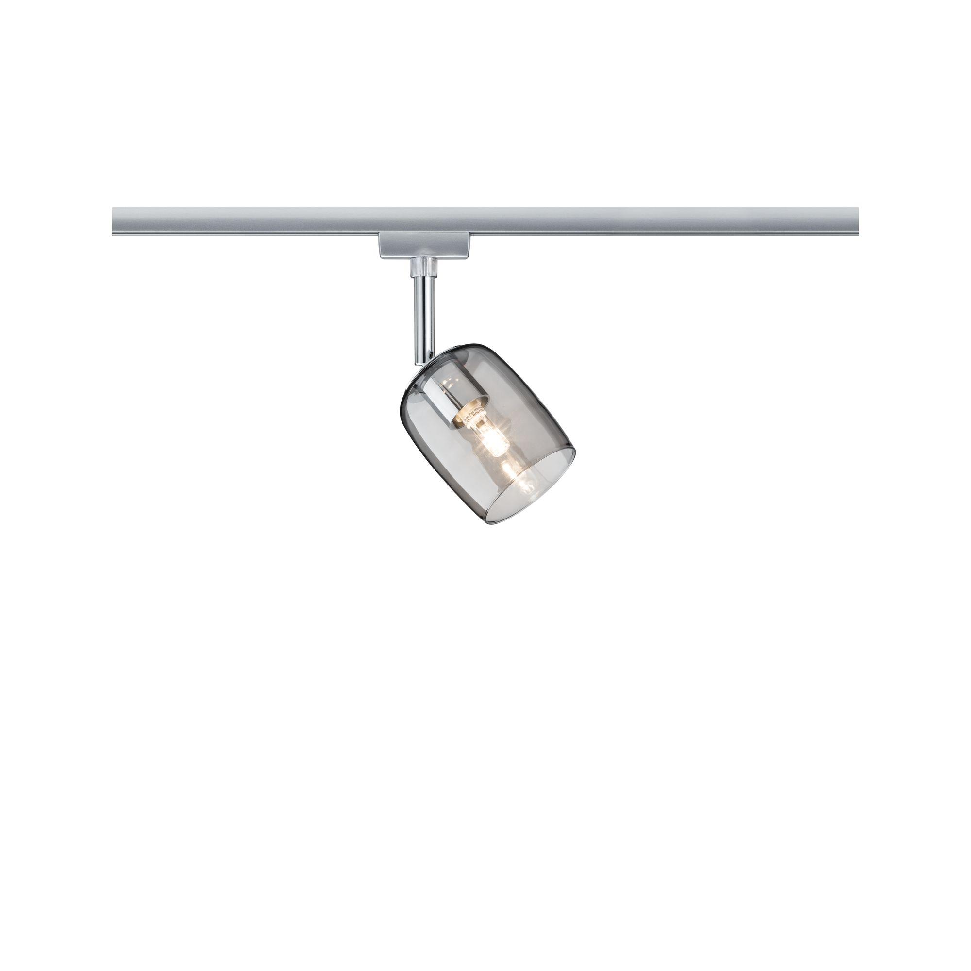 Schienensystem-Strahler Spot Blossom max. 10 Watt - Chromfarben, Design, Glas/Metall (7,4/12,8/11,5cm) - Paulmann