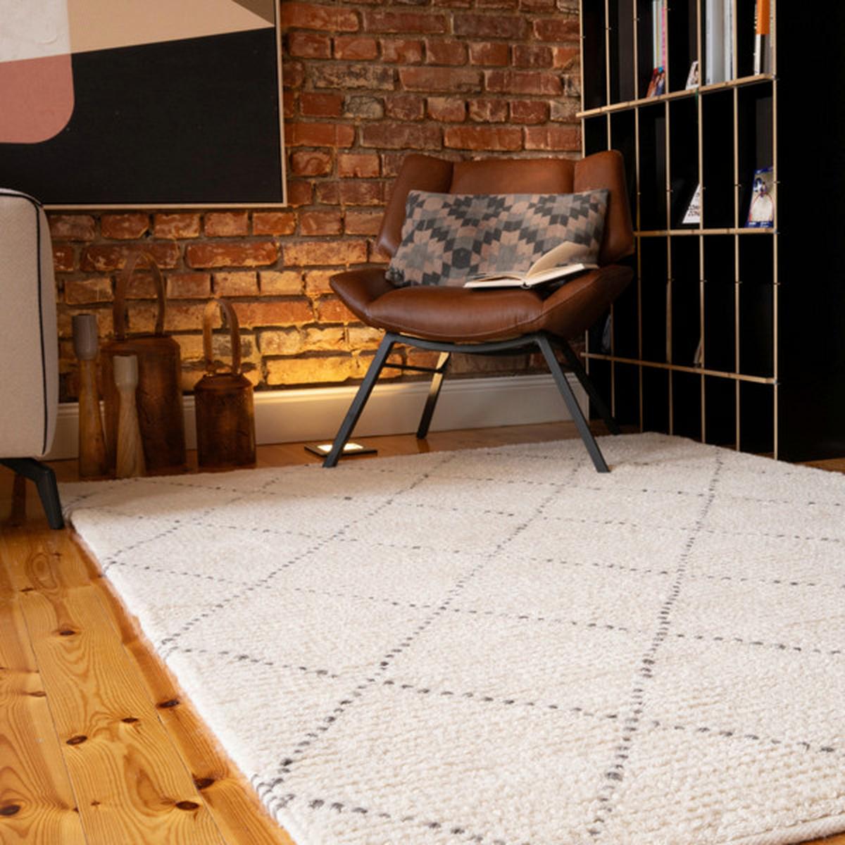 FLACHWEBETEPPICH MY FREYA 272 - Creme, Basics, Textil (120/170cm)