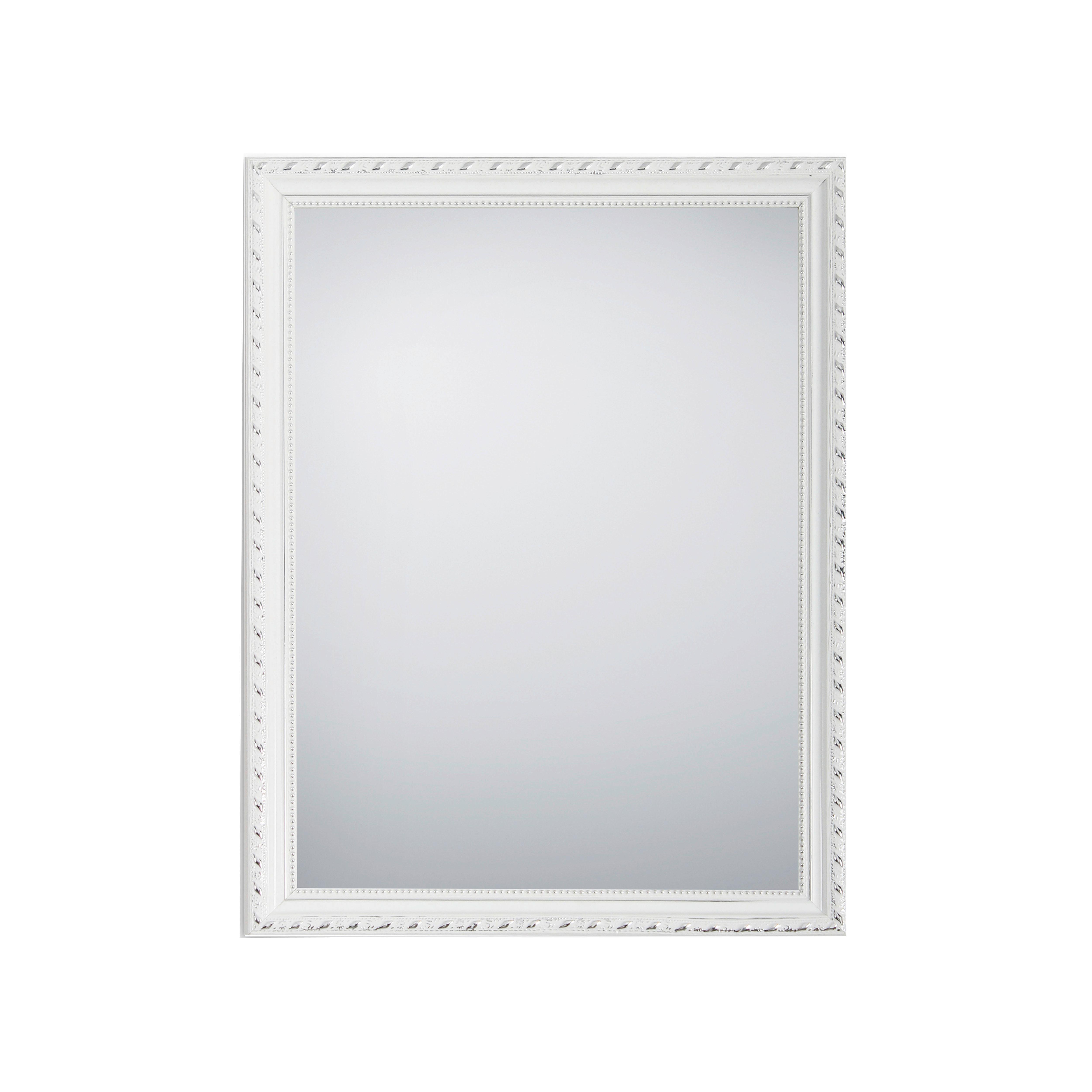 Spiegel Loreley in Weiß - Weiß, LIFESTYLE, Glas/Holz (34/45cm) - Mömax