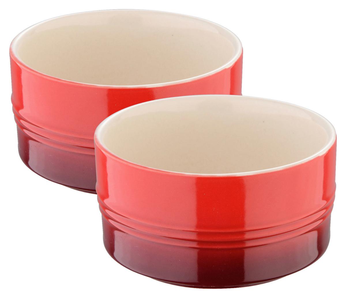 Auflaufformenset Elisa S Rot, 2-teilig - Rot, KONVENTIONELL, Keramik - Mömax