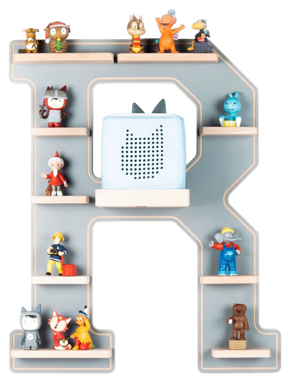 Otroška Polica Boarti, Siva - siva, Moderno, leseni material (44/54/19cm) - MID.YOU