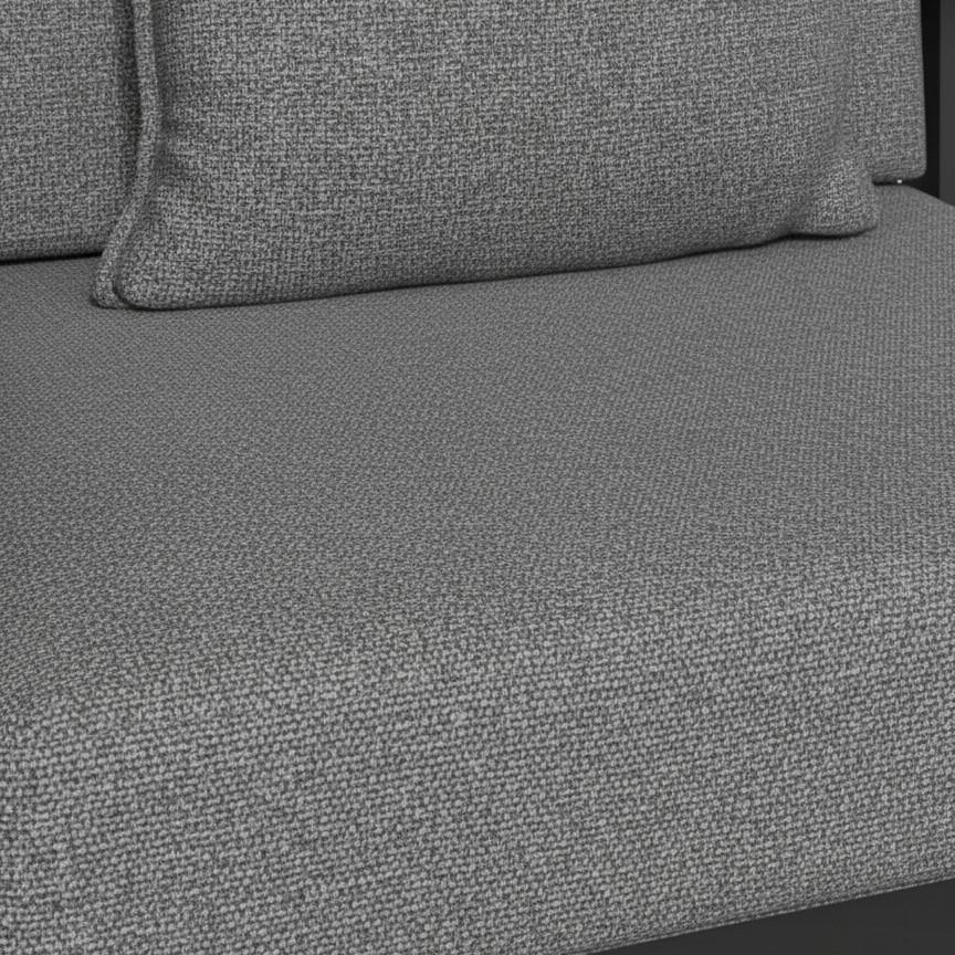 LOUNGEGRUPP FABRIZIA - grå, Modern, metall/trä - Bessagi Garden