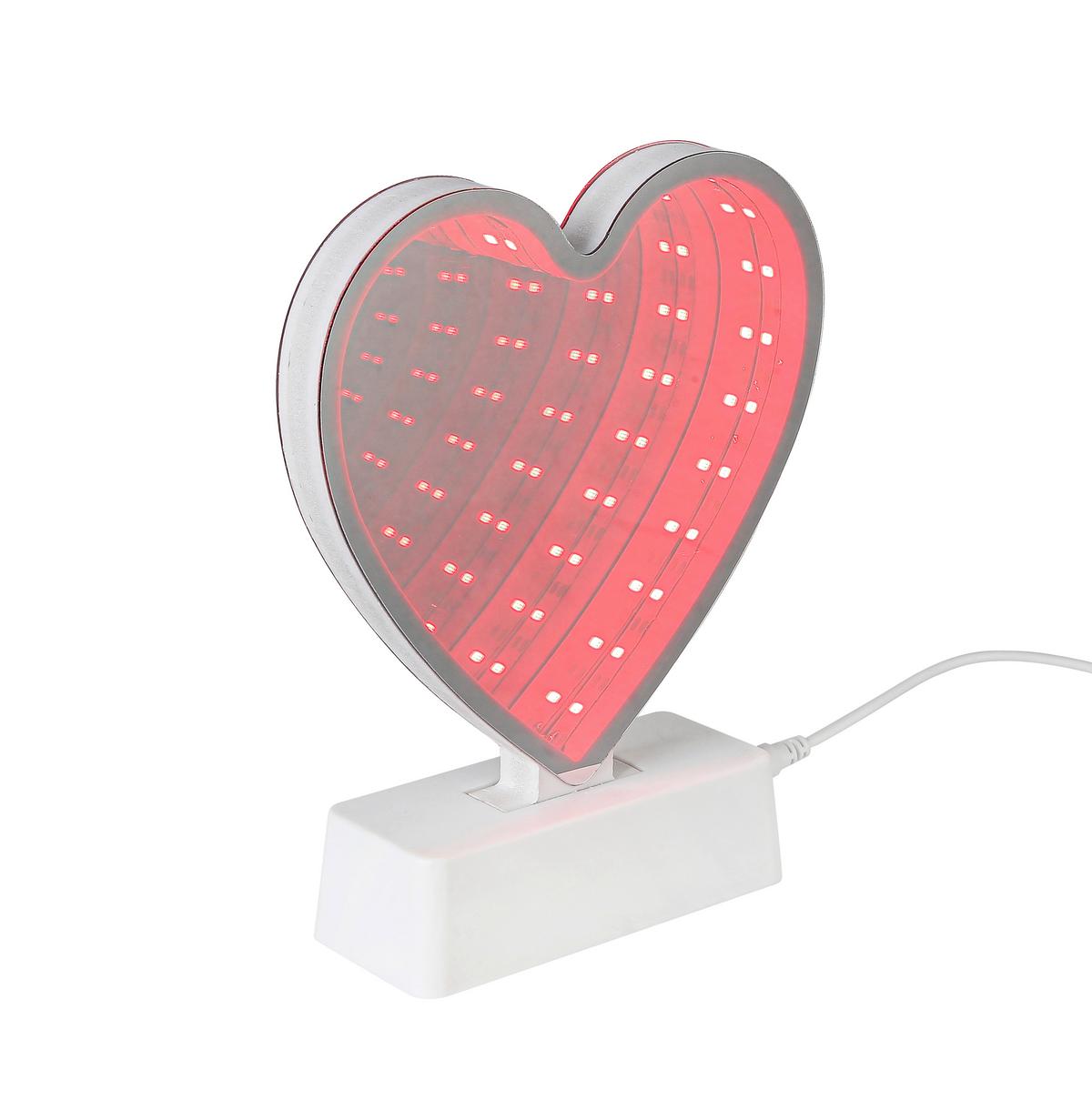 LED Díszlámpa Heartim - áttetsző/fehér, Konventionell, műanyag (4,6/14,5/17,9cm) - Mömax